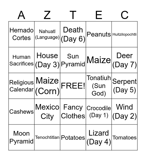 Bingo Card