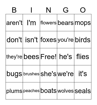 BINGO!!! Bingo Card