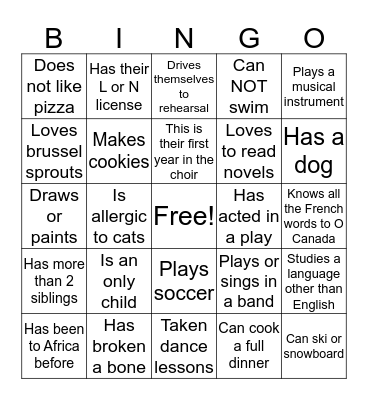 BCBC BINGO Card