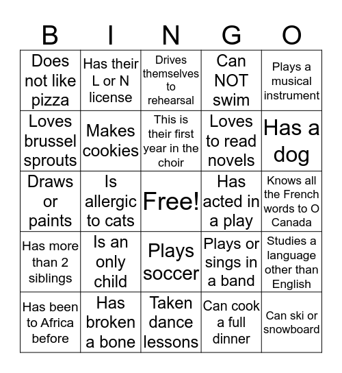 BCBC BINGO Card