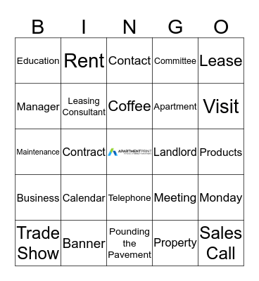 Selling and Networking Bingo Card