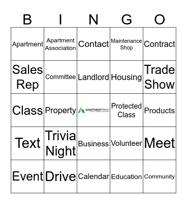Selling and Networking Bingo Card