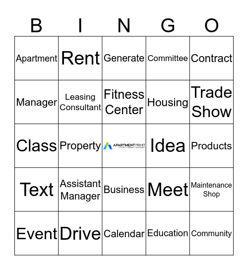 Selling and Networking Bingo Card