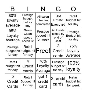 ULTA BINGO Week 5 Bingo Card