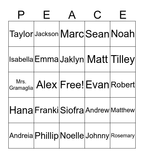 Happy Valentine's Day Bingo Card