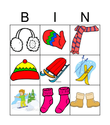 Winter Bingo Card