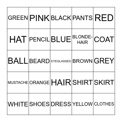 ASL 1 CARD 2 Bingo Card