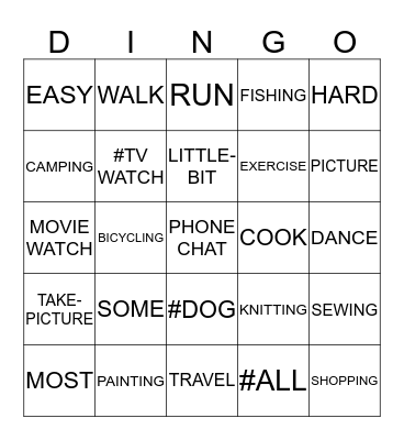 ASL 1 UNIT 2 CARD 3 Bingo Card