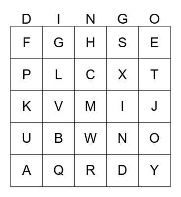 ASL 1 UNIT 2 CARD 6 Bingo Card