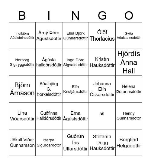 Viðskiptaumsjón Bingo Card