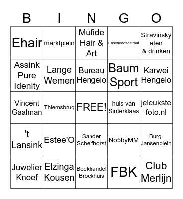 Badabingo! Bingo Card