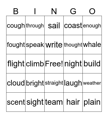 FUN BINGO! Bingo Card