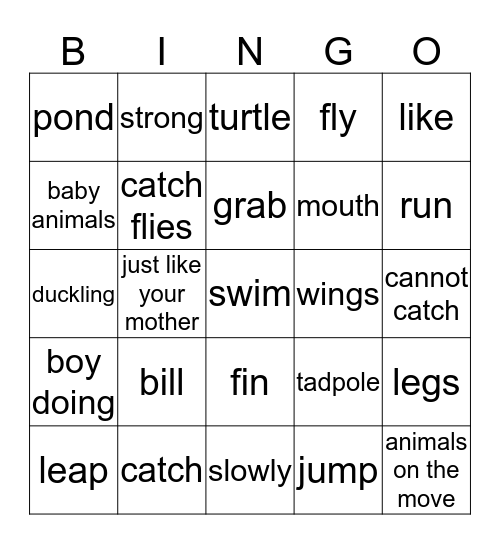semmul unit 2 Bingo Card