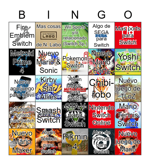 Nintendo Direct Bingo by Thebestsilver7 Bingo Card