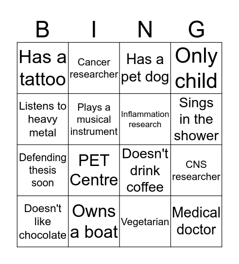 DRDP ANNUAL MEETING  Bingo Card