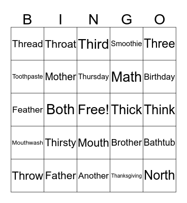 Xavier Bingo Card
