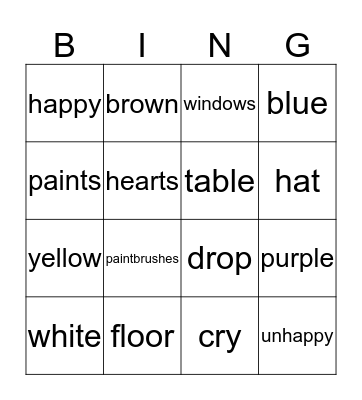 Making Easter Eggs Bingo Card