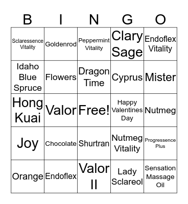 Lucy Li Bido EO Bingo Card