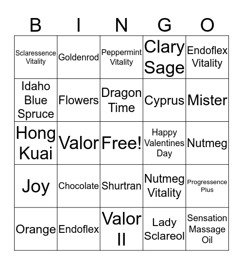 Lucy Li Bido EO Bingo Card