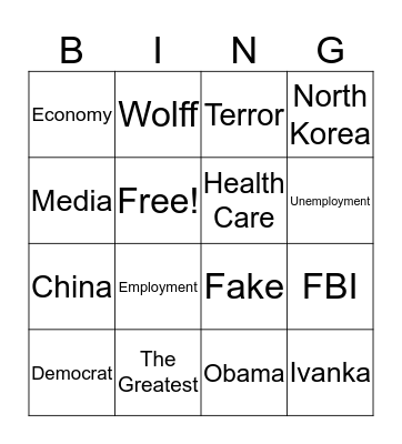 State of the Onion Bingo Card