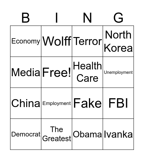 State of the Onion Bingo Card