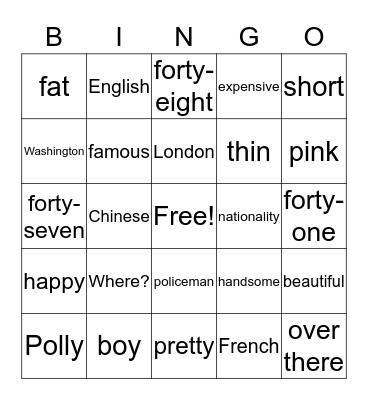Review 11-12 Bingo Card