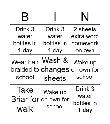 Win $5 - Complete No reminders  Bingo Card