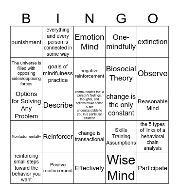 Bingo Card