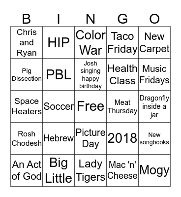 DJDS Bingo Card