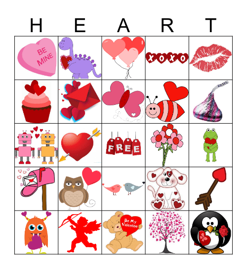 Valentine's Day Bingo Card