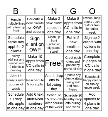 CSC BINGO Card