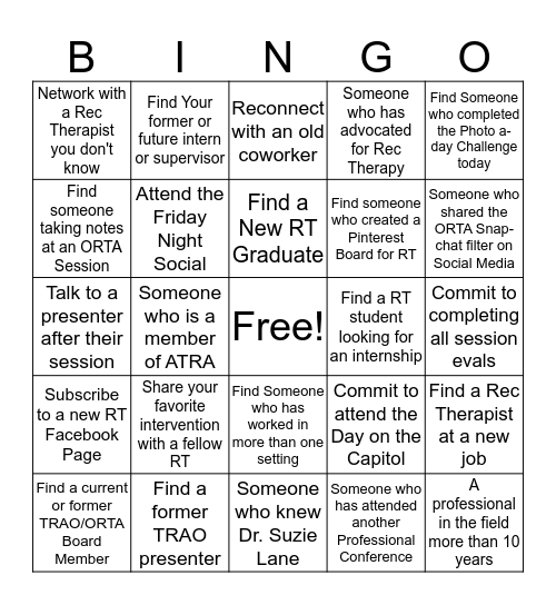 ORTA SOCIAL BINGO Card