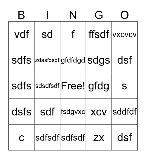 Super Bowl 2018 Bingo Card