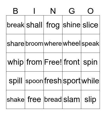 Spectrum 2 16-18 Bingo Card