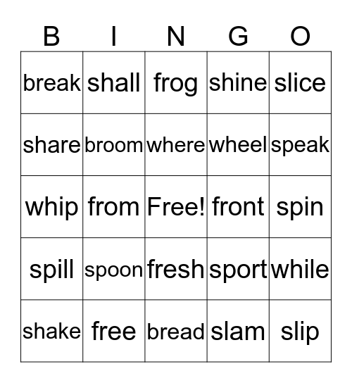 Spectrum 2 16-18 Bingo Card