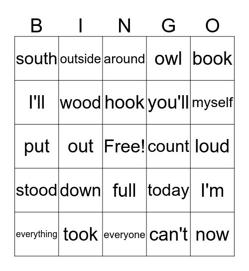 spectrum 2 29-32 Bingo Card