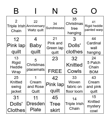 UFO BINGO Card