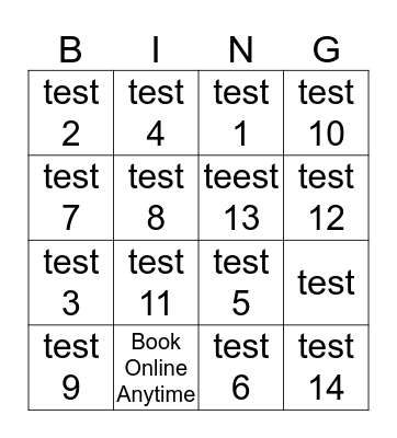 Home Inspection Bingo Card