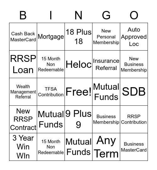 Bingo Week 4 Bingo Card