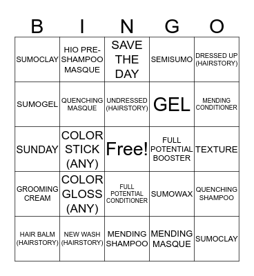 CHALLENGE! Bingo Card