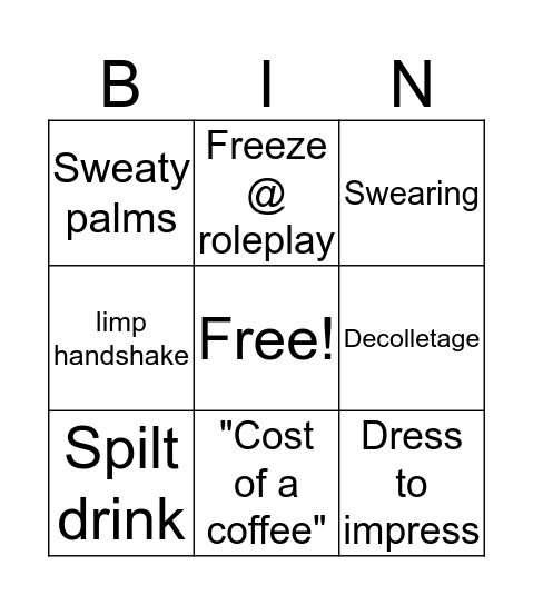 INTERVIEW BINGO Card