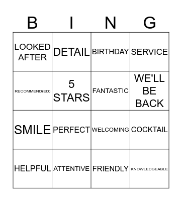 BUZZWORD BINGO Card