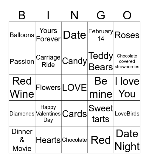 Rankin Bingo Card