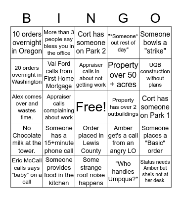 Cost Plus BINGO Card