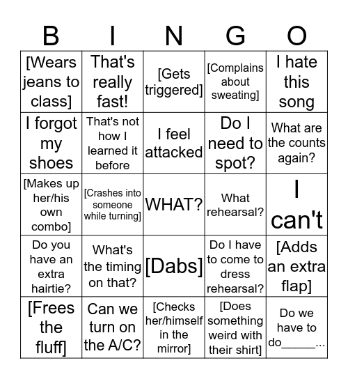 TDN BINGO Card