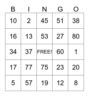 Tupperware Bingo Card