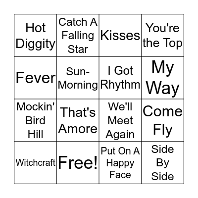 Playlist 10 Bingo Card