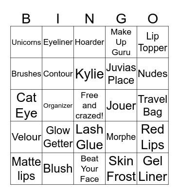 Victoria's Bingo #1 Bingo Card