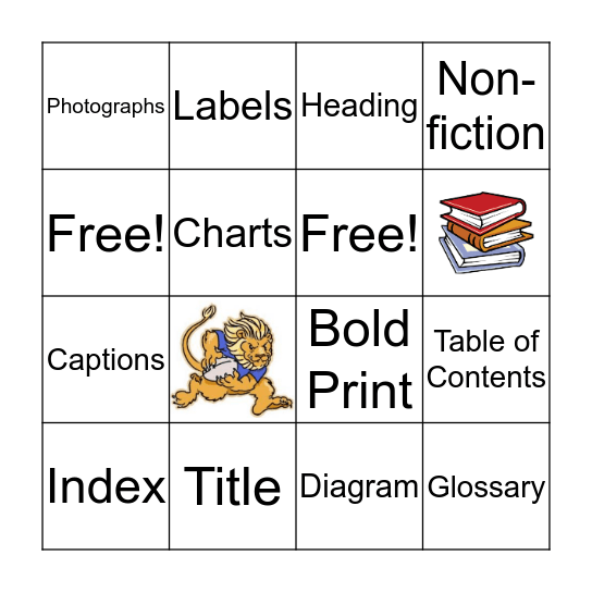 Non-fiction BINGO Card