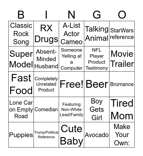 LifeGroup Super Bowl Bingo! Bingo Card